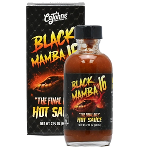 CaJohn's Black Mamba 16 Fatal Bite Hot Sauce, 2oz.