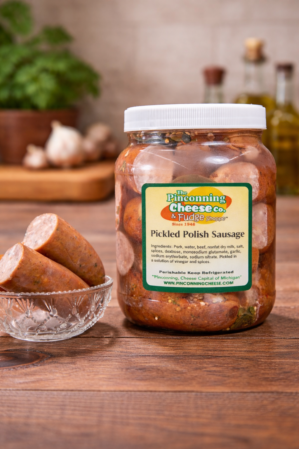 1 lb. Pickled Smoked Kielbasa