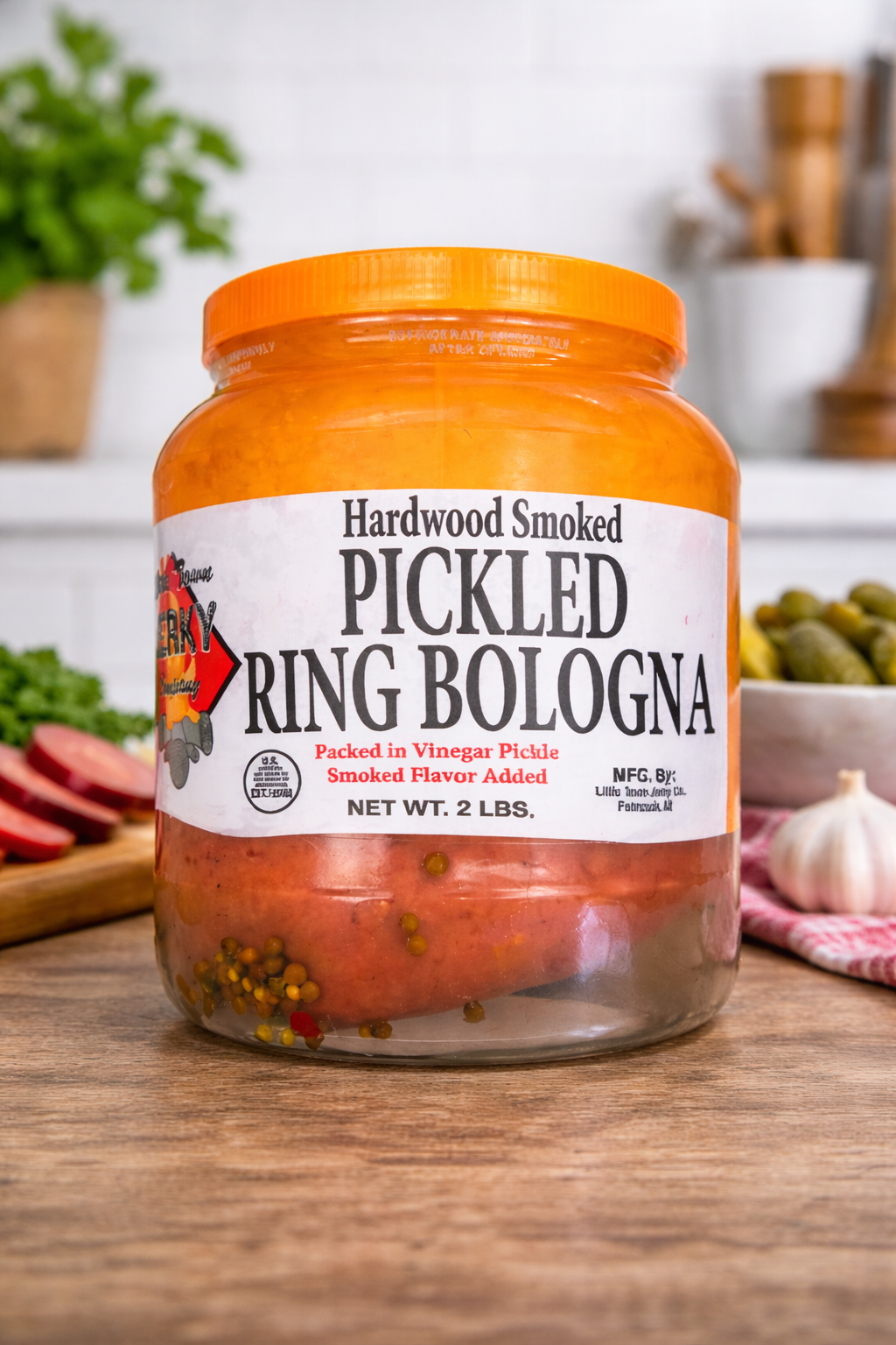 Little Town Jerky Co. Pickled Ring Bologna- 2 lb. Jar