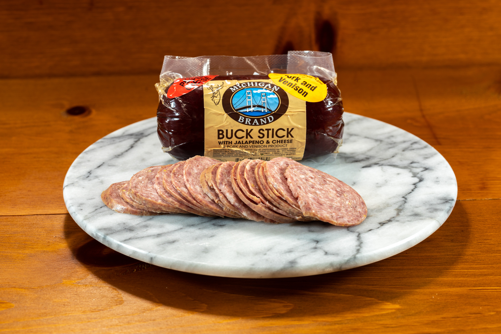 Michigan Brand Venison Buck Stick with Jalapeno & Cheese - 1 lb.