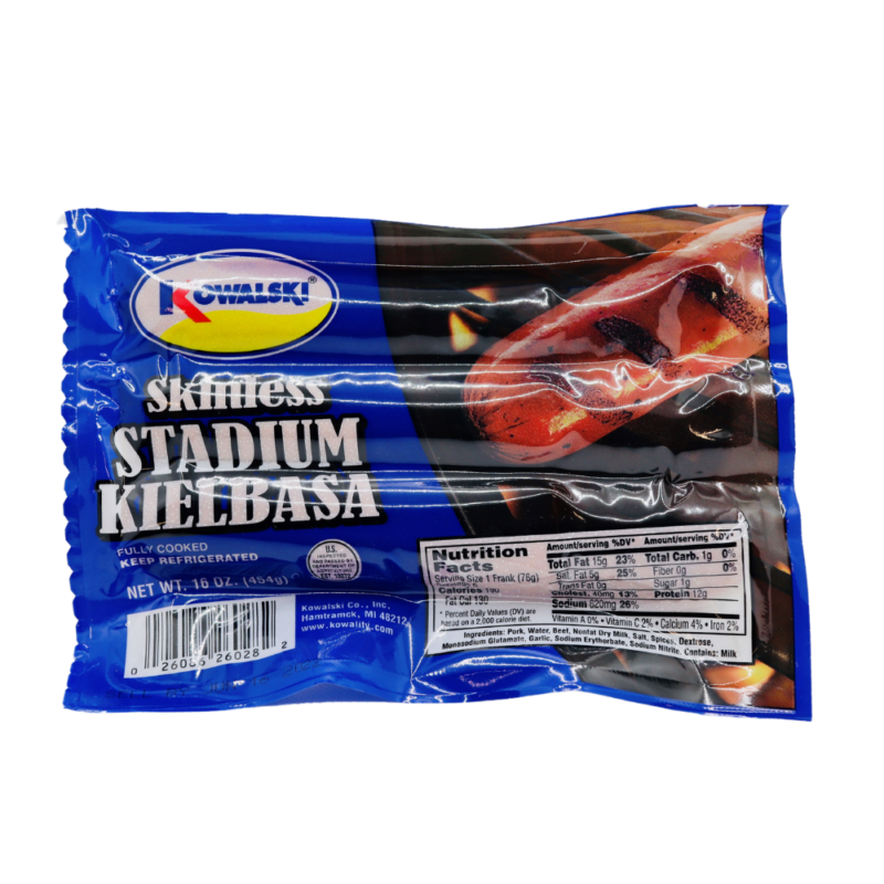 Kowalski Skinless Stadium Kielbasa Franks