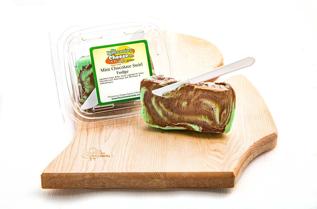 Mint Chocolate Swirl Fudge