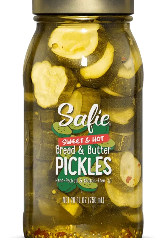 Safie Sweet & Hot Bread & Butter Pickles 26 oz.