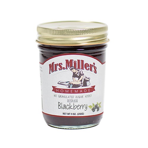 Mrs. Miller's Seedless Blackberry Jam No Granulated Sugar Added