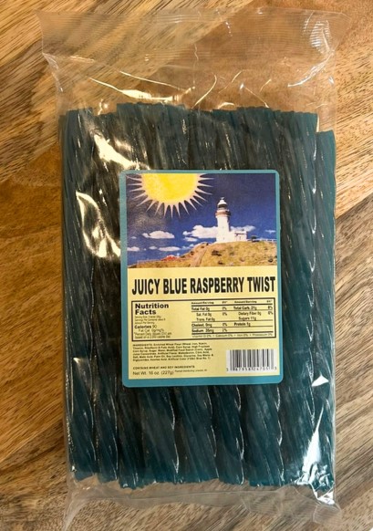 Old-Fashioned Blue Raspberry Licorice Twists
