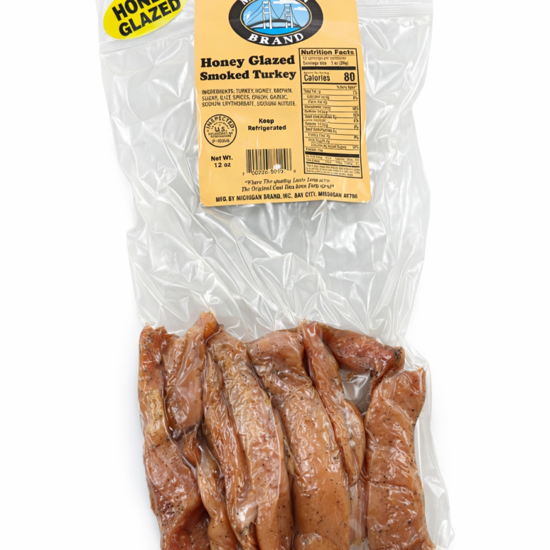 Michigan Brand Honey Glazed Turkey Jerky - 12 oz.