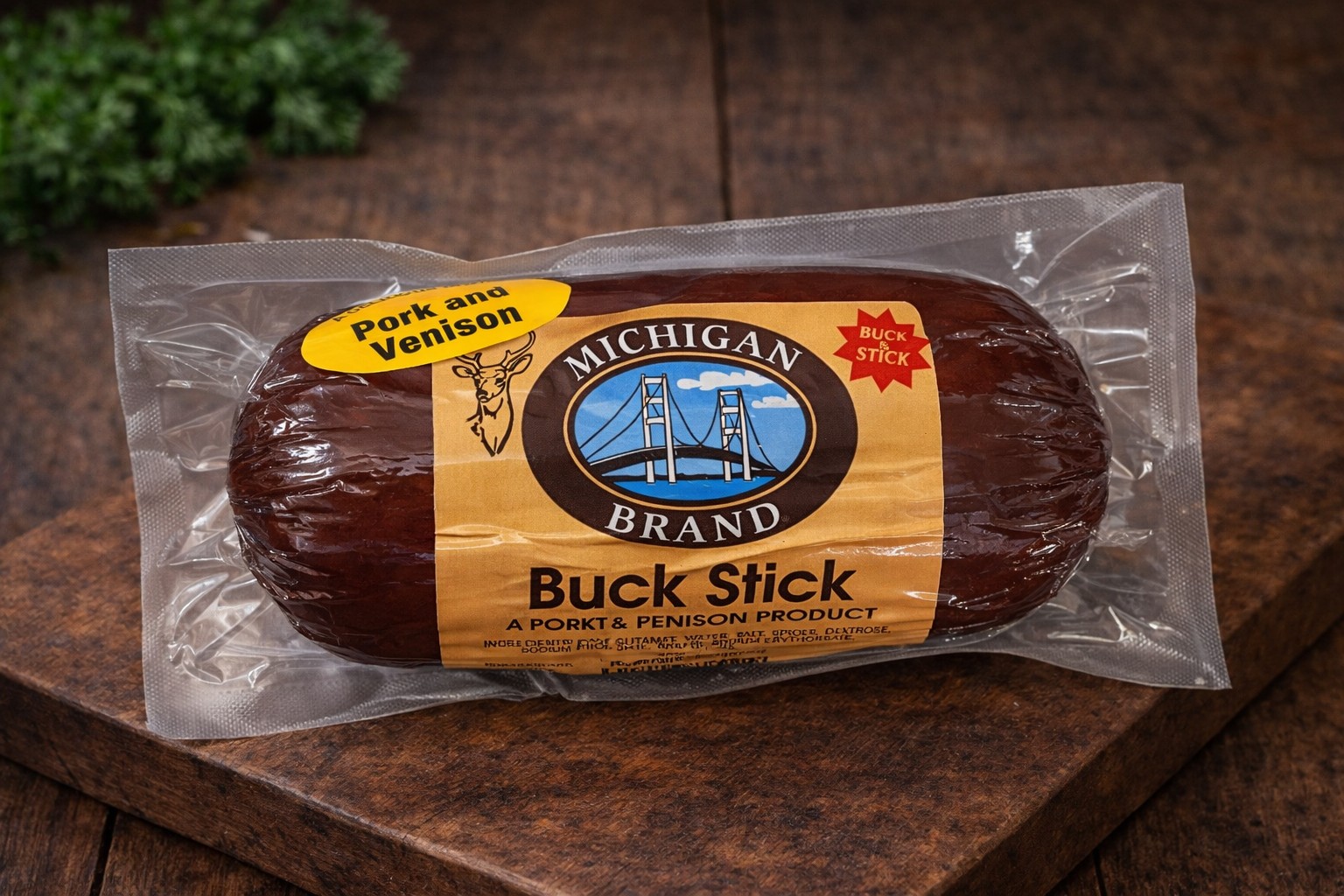Michigan Brand Hot & Spicy Venison Buck Stick - 1 lb.
