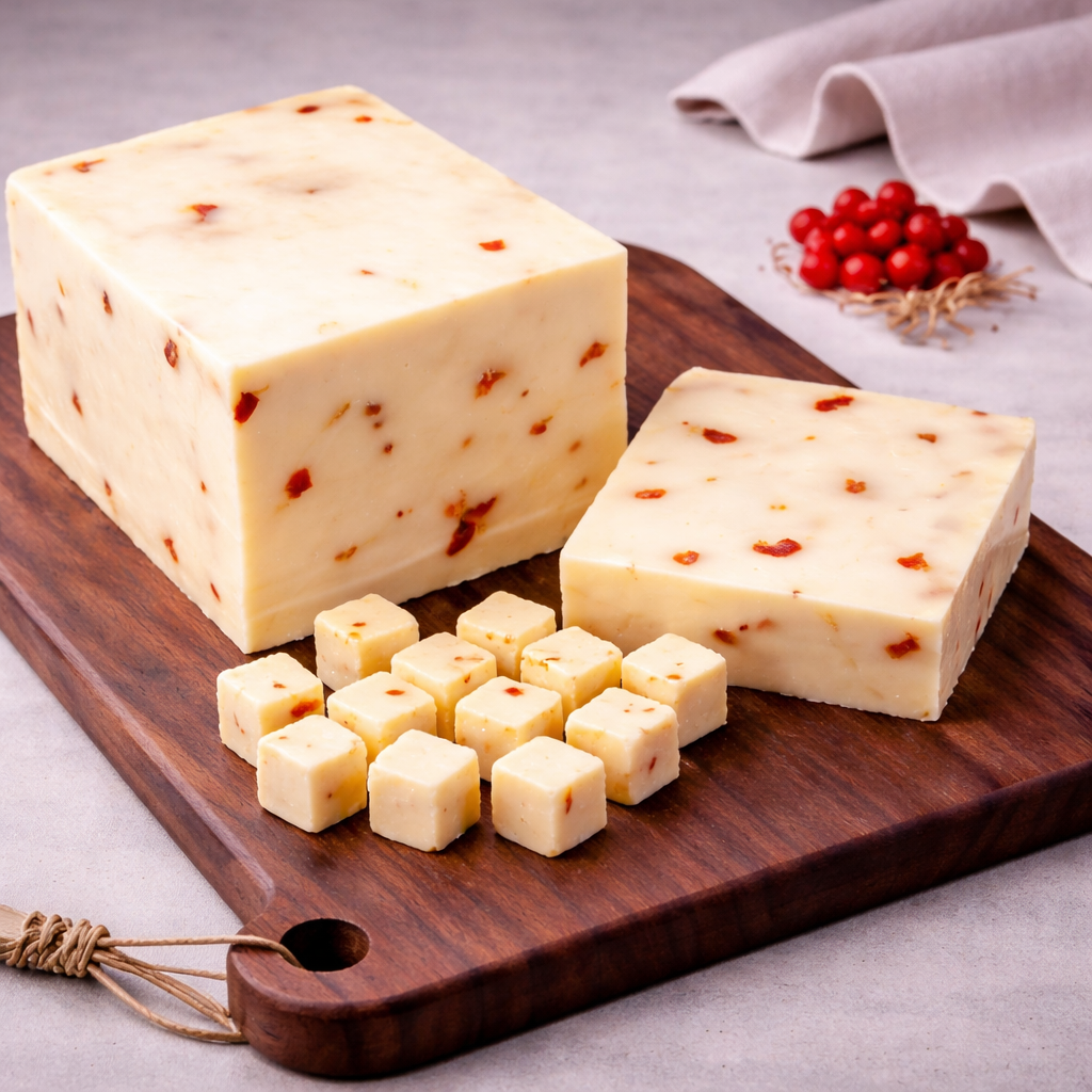 1 lb. Roasted Red Pepper Farmers Cheese