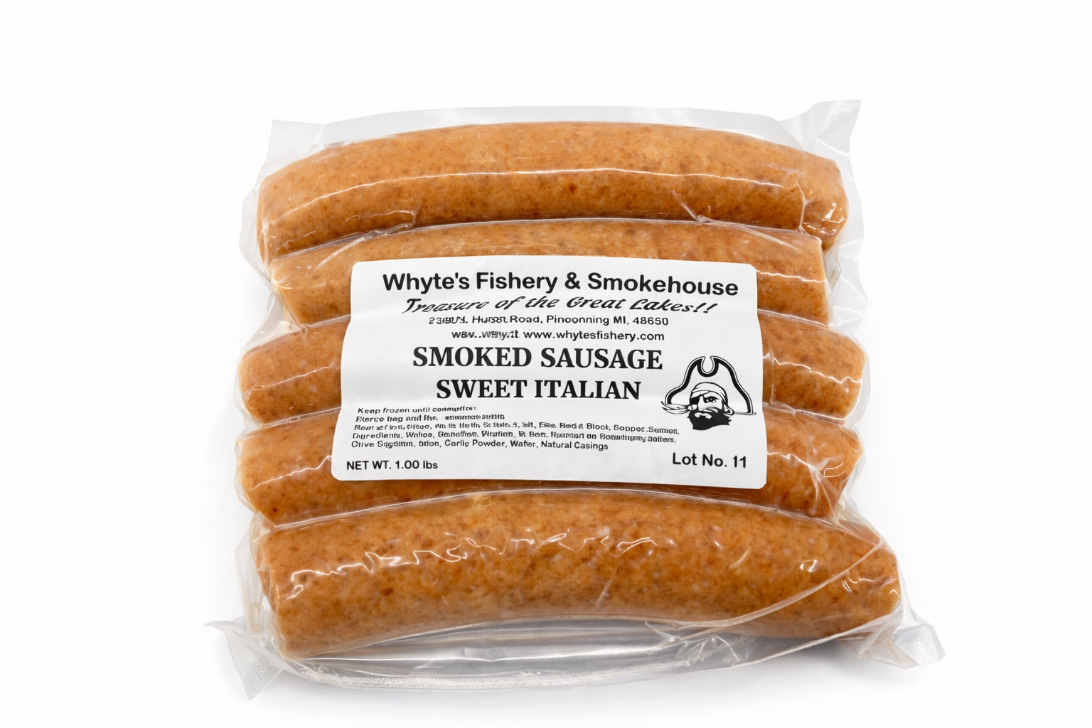 1 lb. Smoked Fish Sausage