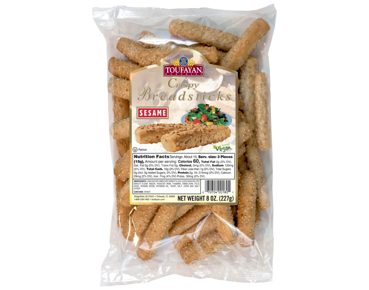 Toufayan Sesame Breadsticks