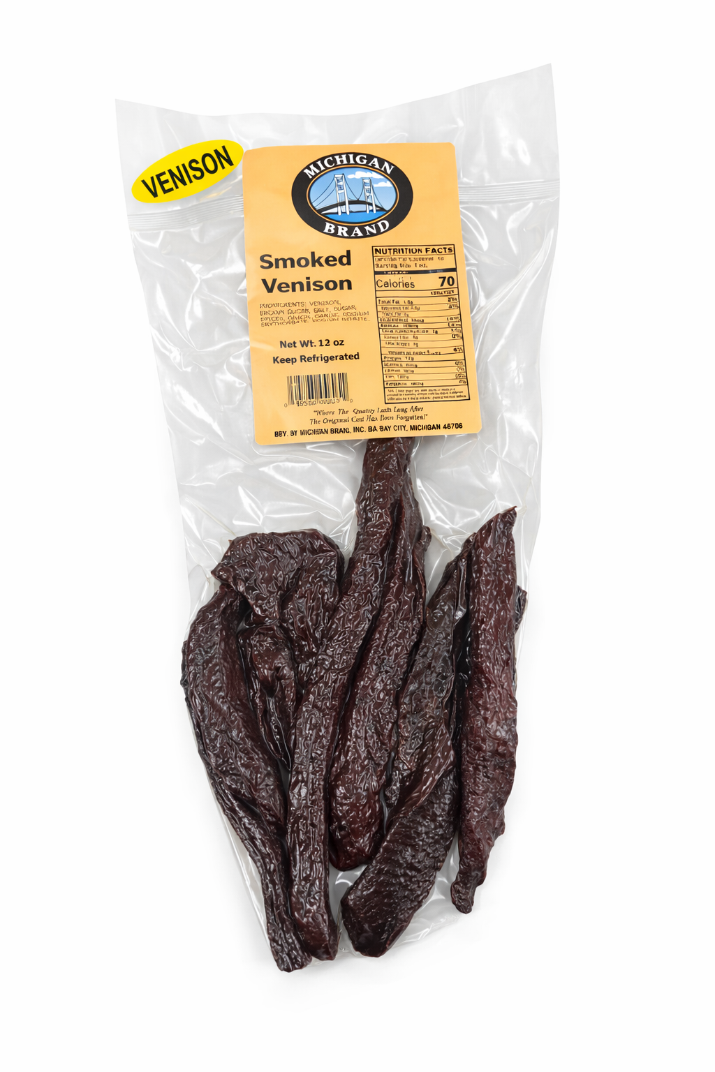 Michigan Brand Venison Jerky - 12 oz.