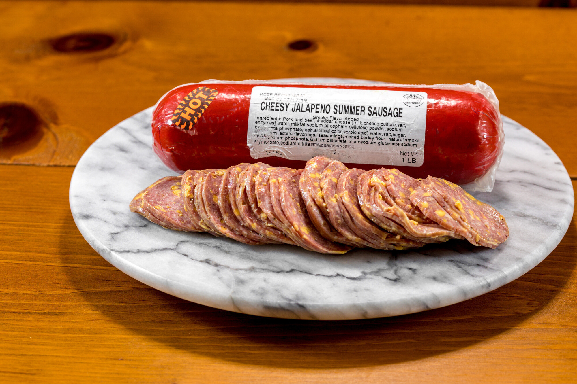 1 lb. Cheesy-Jalapeno Summer Sausage